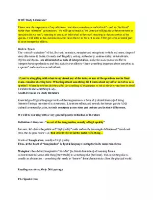 Why Study Literature