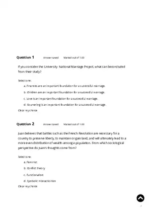 Sociology Final Exam 2020 Answers
