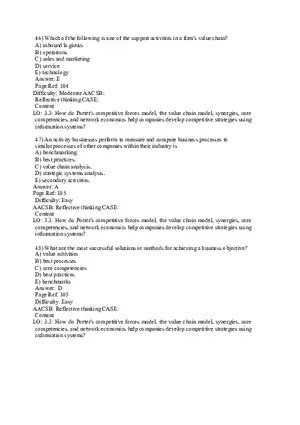 Chapter 3 Information Systems, Organizations, and Strategy Part 3