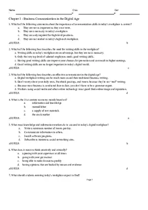 Chapter 1 - Business Communication in the Digital Age Part 1