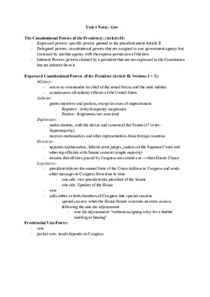 Unit 4 Notes Gov