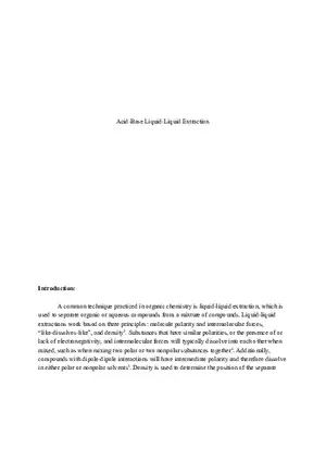 Acid-Base Liquid-Liquid Extraction