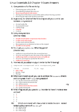 Linux Essentials 2.0 Chapter 9 Exam Answers