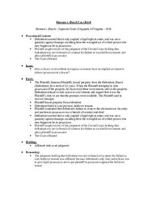 Hannan v. Dusch Case Brief