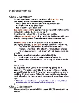 Macroeconomics Study Guide