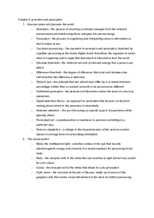Chapter 3 Sensation and Perception