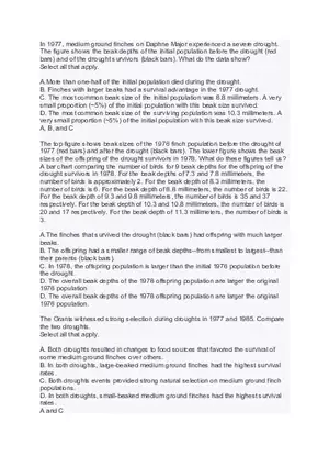 Biology Diversity Questions