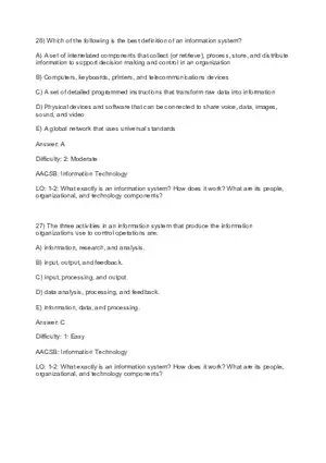 Chapter 1 Business Information Systems in Your Career Part 2