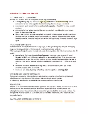 Chapter 11 Competent Parties