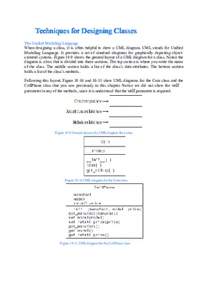 Techniques for Designing Classes