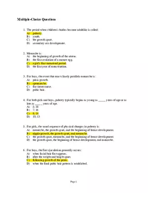 Chapter 09 Adolescence Multiple-Choice Questions 1