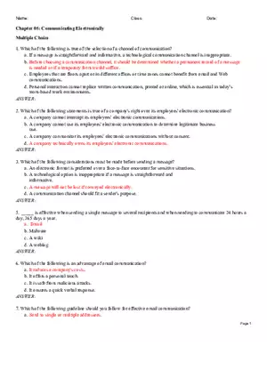 Chapter 05 Communicating Electronically