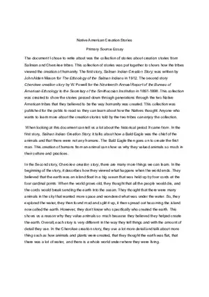 Native American Creation Stories