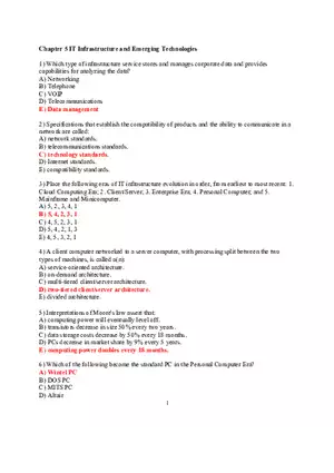 Chapter 5 IT Infrastructure and Emerging Technologies