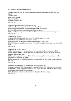 2.4 Mastering Astronomy Reading Quiz