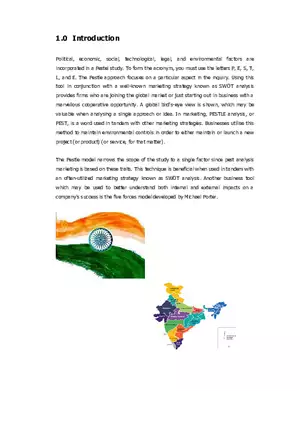 Pestle Analysis of India
