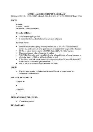 Kamin v. American Express