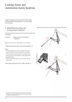 Femoral Neck System Locking Screw and Antirotation-Screw Insertion