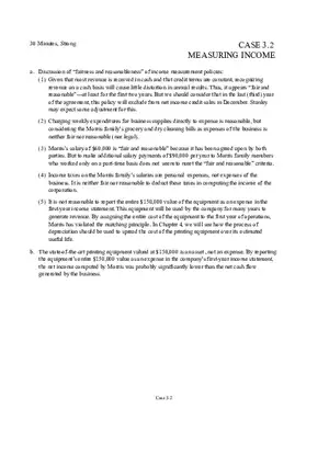 Case 3.2 Measuring Income