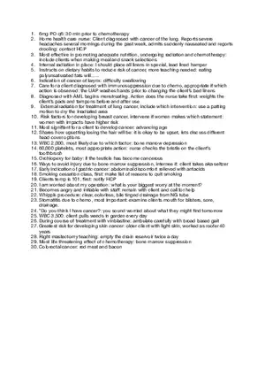 Oncology A for Remediation