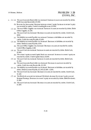 Problem 3.2B Lyons, Inc.