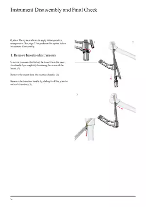 Femoral Neck System Instrument Disassembly and Final Check