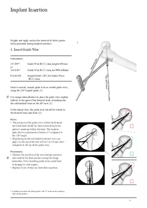 Femoral Neck System Implant Insertion