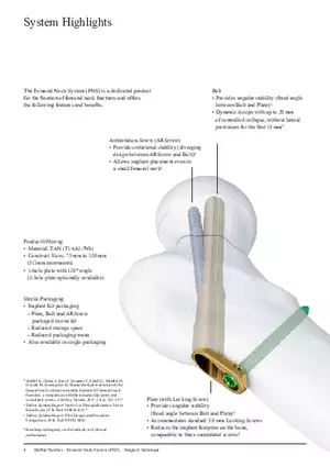 Femoral Neck System System Highlights