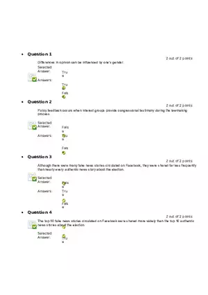 Quiz 8 - Chapter 6  Public Opinion  7