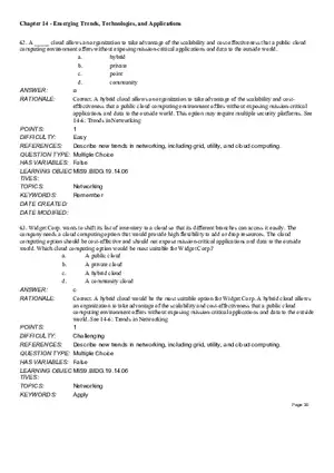 Chapter 14  Emerging Trends, Technologies, and Applications Multiple Choice Part 3