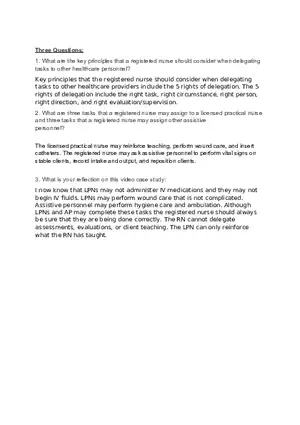 Delegation Case Study