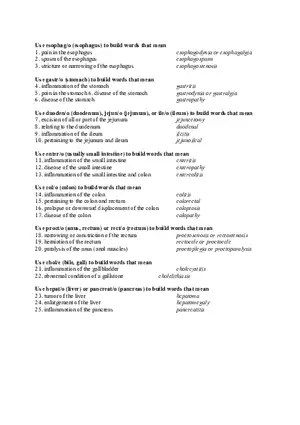 Esophago Medical Term