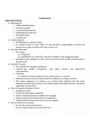 ATI Exam Study Guide Fundamentals