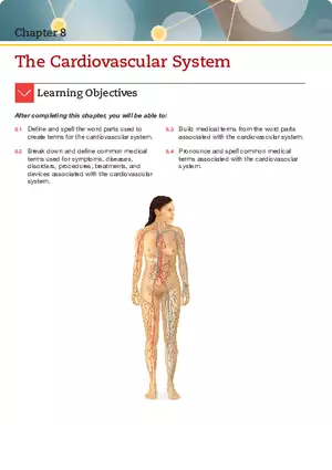 The Cardiovascular System Medical Terminology