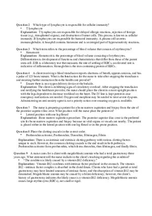 Hemo Function Questions 4