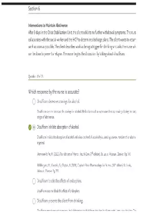 Alcoholism Case Study Section 6