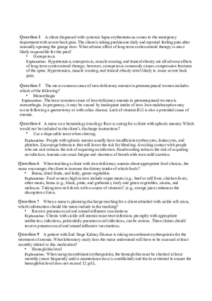 Hemo Function Questions 11