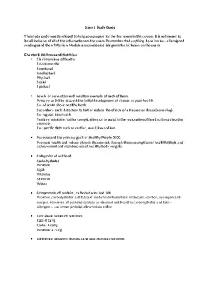 Nursing Exam 1 Study Guide