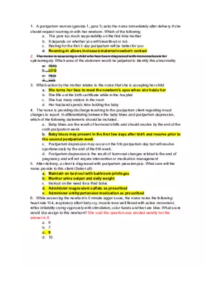 Maternal Child Exam 2