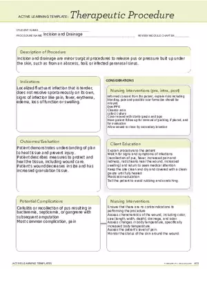 Incision and Drainage