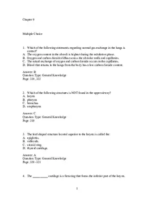 Nurs Chapter 09 Questions Part 1