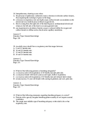 Nurs Chapter 09 Questions Part 2