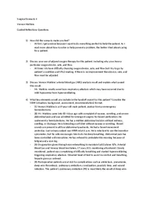 Surgical Scenario 4 Vernon Watkins