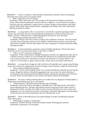 Hemo Function Questions 12