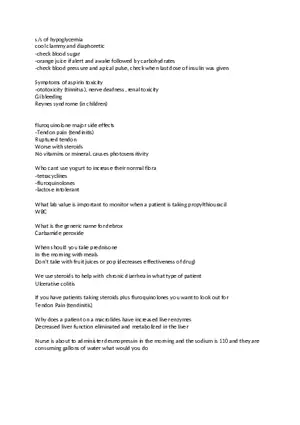 Pharmacology Exam 2 Answers