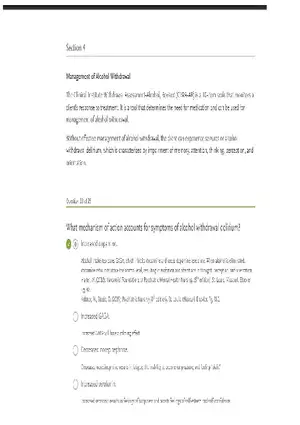 Alcoholism Case Study Section 4