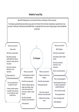 Pre-Eclampsia Concept Map