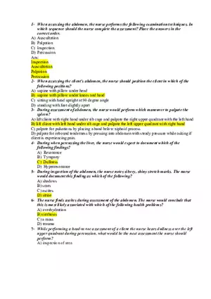 Health Assessment Exam 2