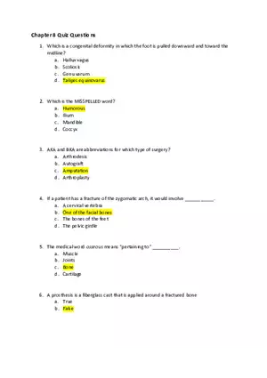 Med Term Chapter 8 Quiz Questions