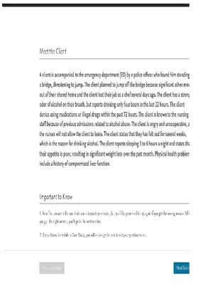 Alcoholism Case Study Section 1